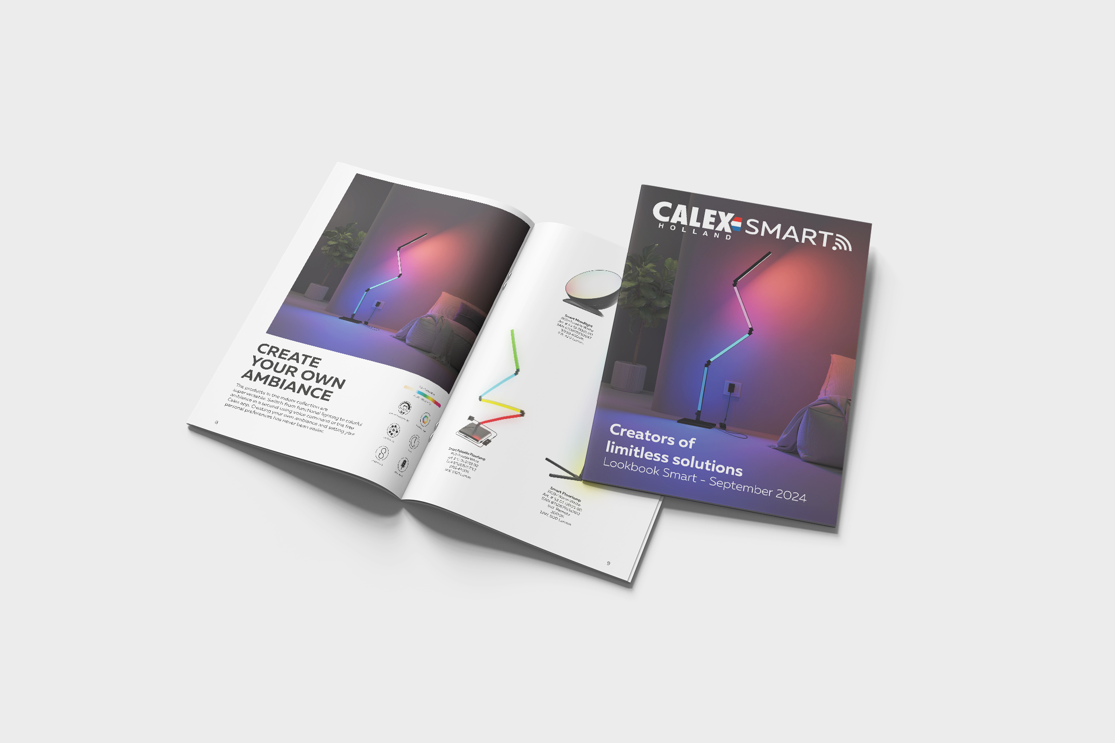 Gepersonaliseerde magazines ontworpen en gedrukt voor Calex, volledig in eigen huisstijl en met op maat gemaakte content, geproduceerd door Nicks Reclame.