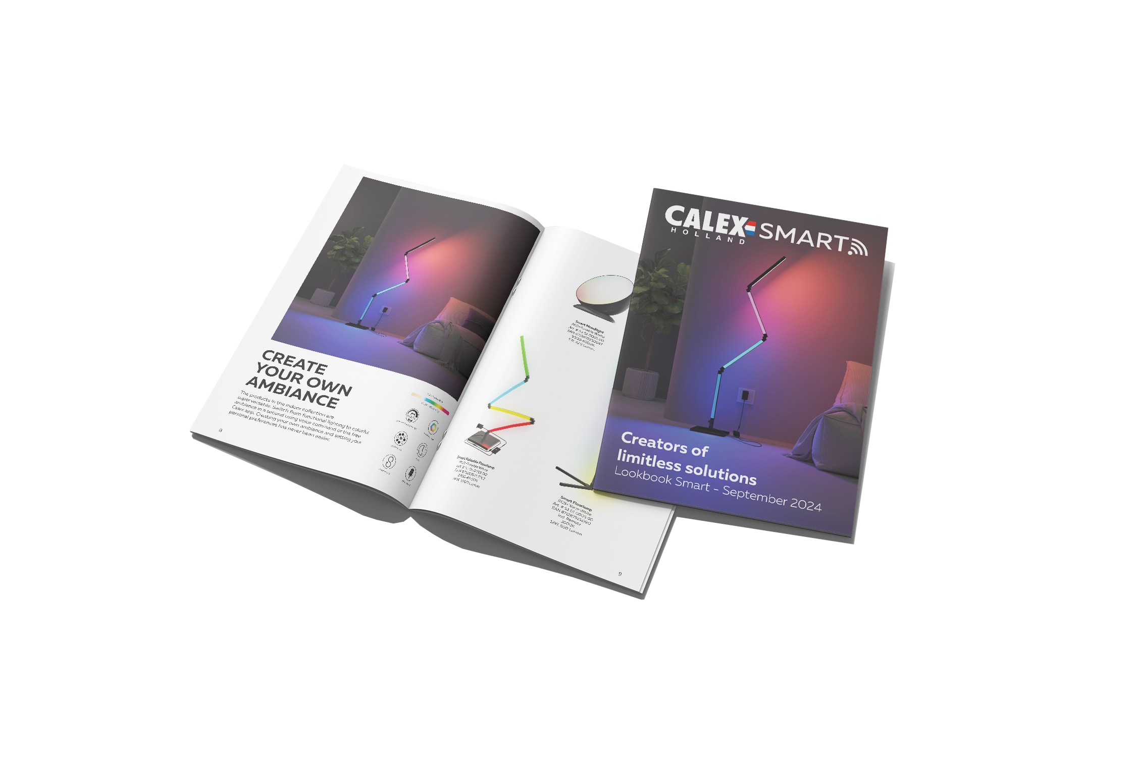 Gepersonaliseerde magazines ontworpen en gedrukt voor Calex, volledig in eigen huisstijl en met op maat gemaakte content, geproduceerd door Nicks Reclame.