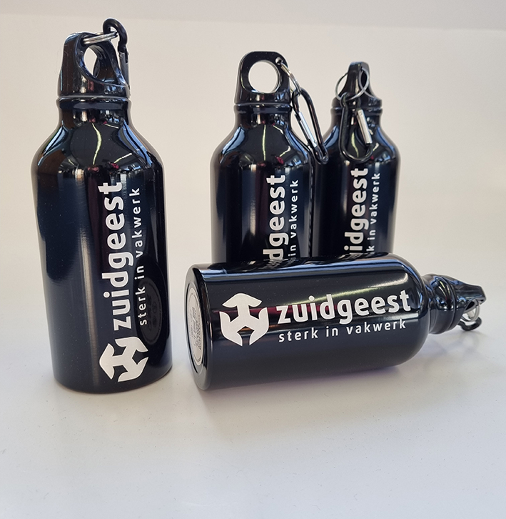 ZUIDGEEST aluminium flessen relatiegeschenk - nicks reclame